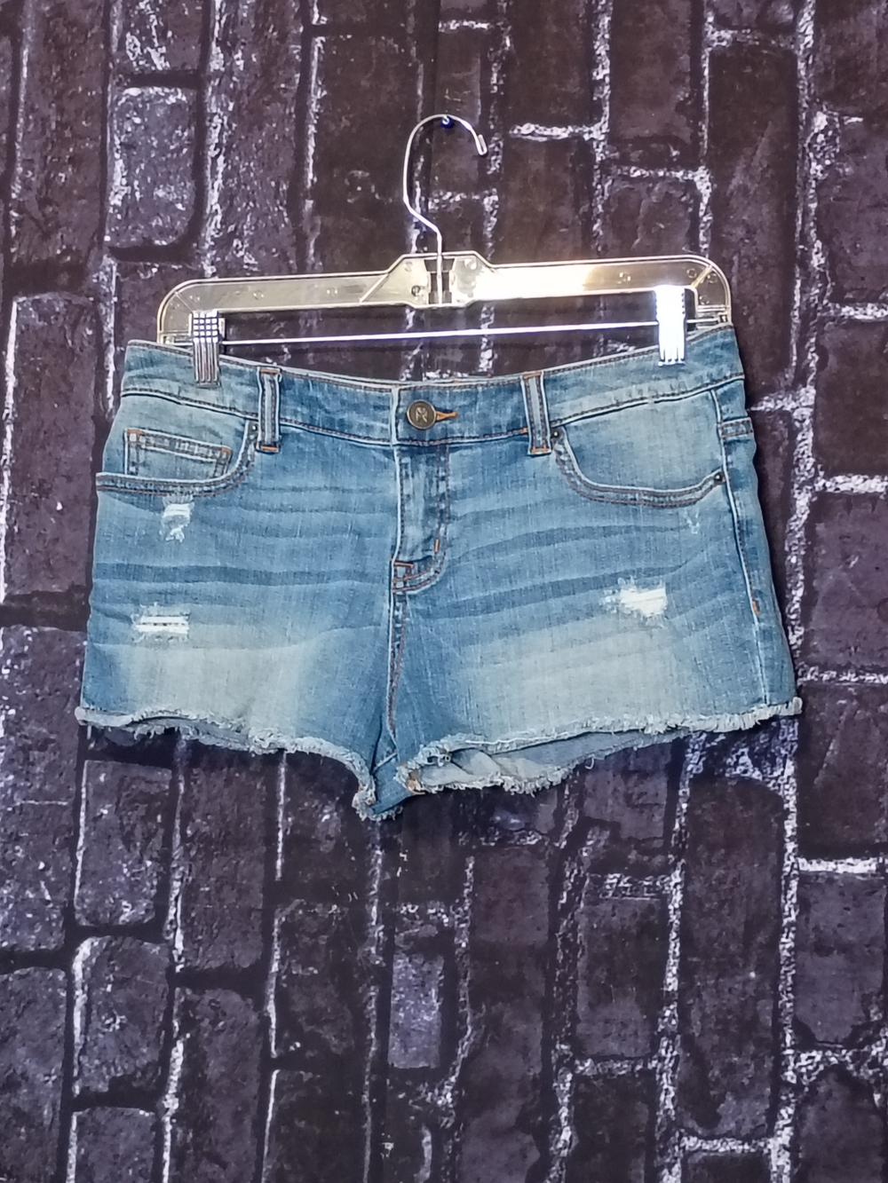 Victoria's Secret Blue Distressed Denim Cutoff Shorts